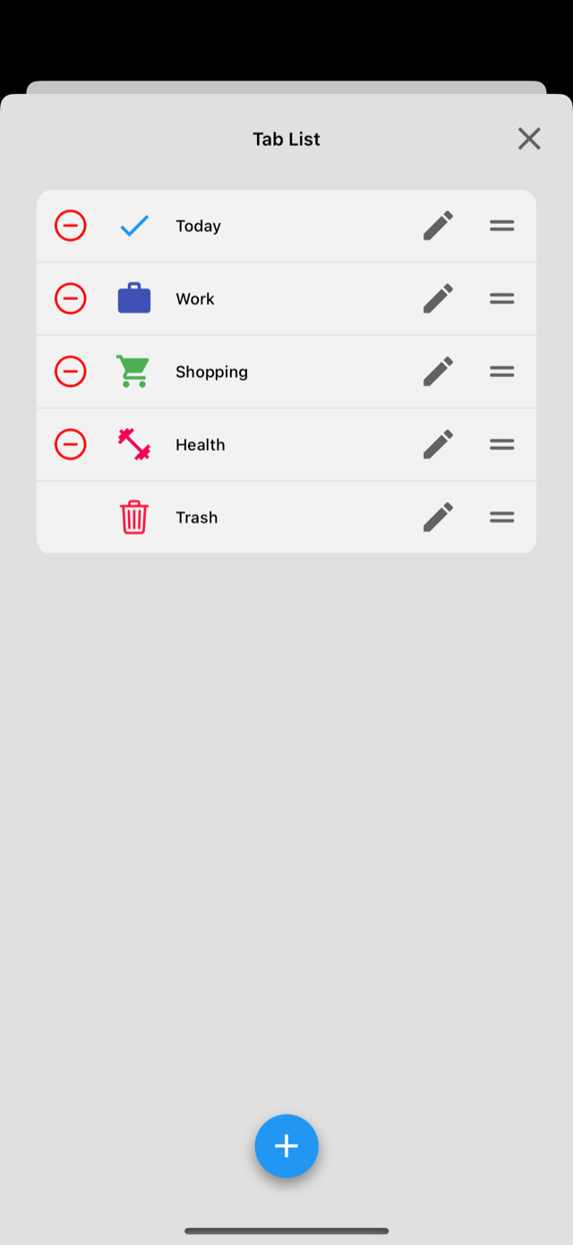 Tab customization